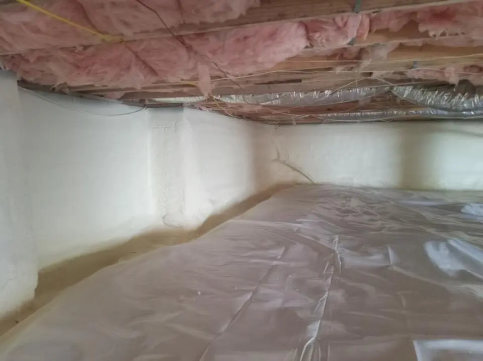 Crawl space encapsulation with closed-cell spray foam for Metal Roof Coating in Milledgeville